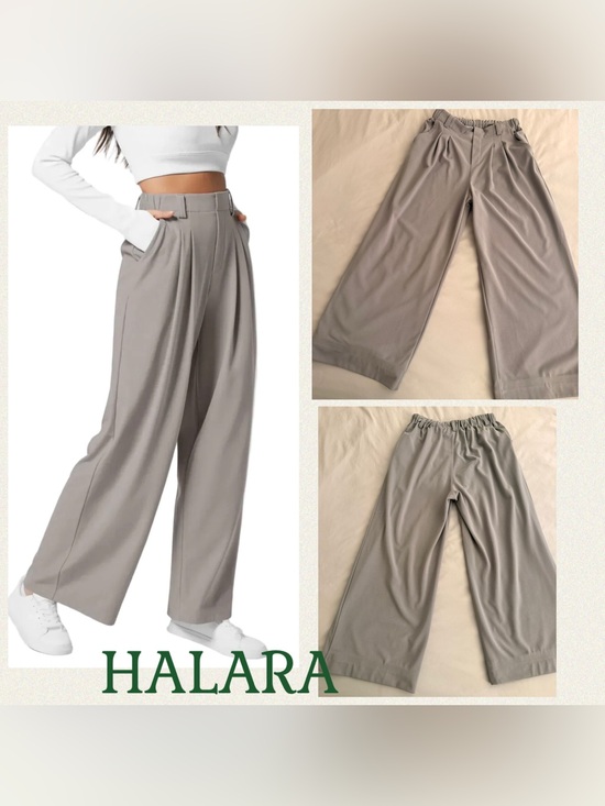 HALARA Pants - HALARA Flex™ High Waisted Pocket Wide Leg Waffle